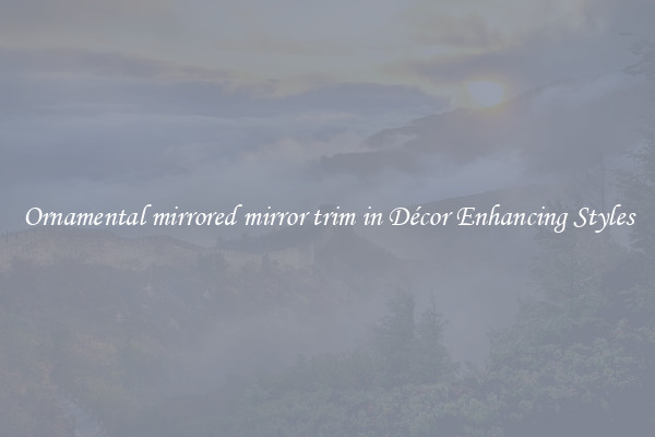 Ornamental mirrored mirror trim in Décor Enhancing Styles