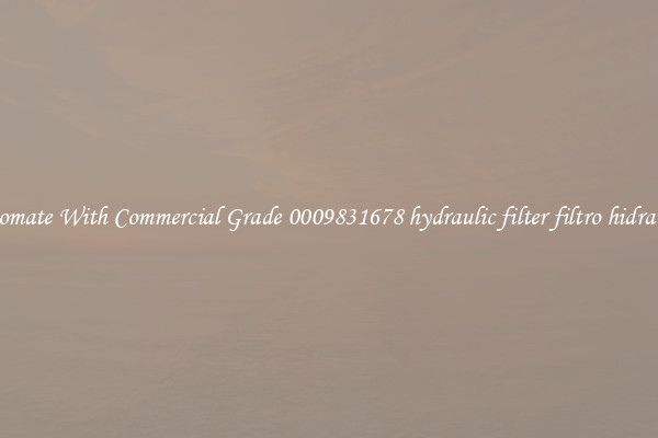 Automate With Commercial Grade 0009831678 hydraulic filter filtro hidraulico