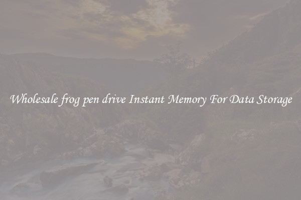 Wholesale frog pen drive Instant Memory For Data Storage