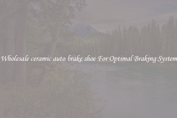 Wholesale ceramic auto brake shoe For Optimal Braking System