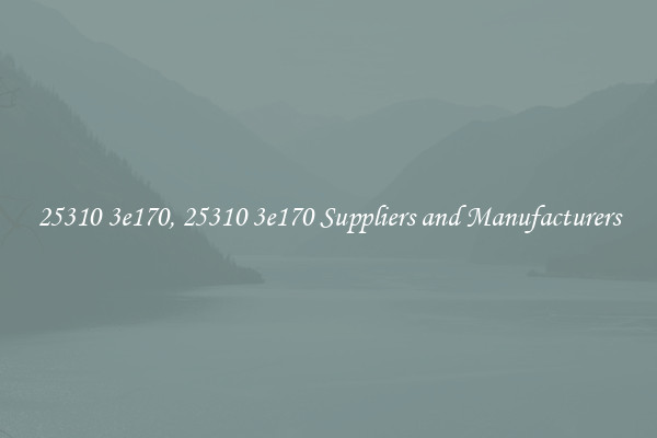 25310 3e170, 25310 3e170 Suppliers and Manufacturers
