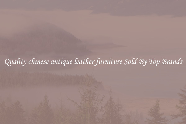 Quality chinese antique leather furniture Sold By Top Brands