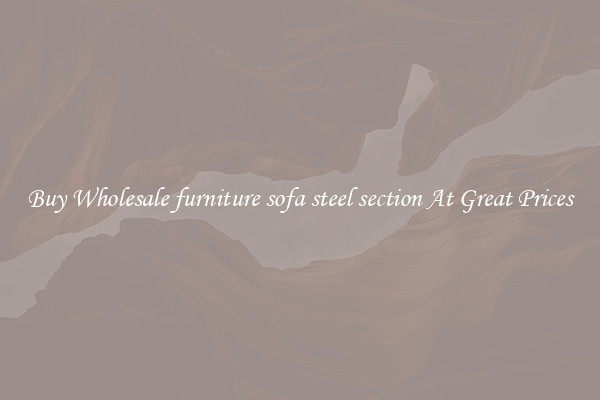 Buy Wholesale furniture sofa steel section At Great Prices
