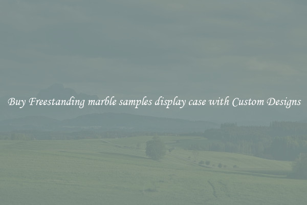 Buy Freestanding marble samples display case with Custom Designs