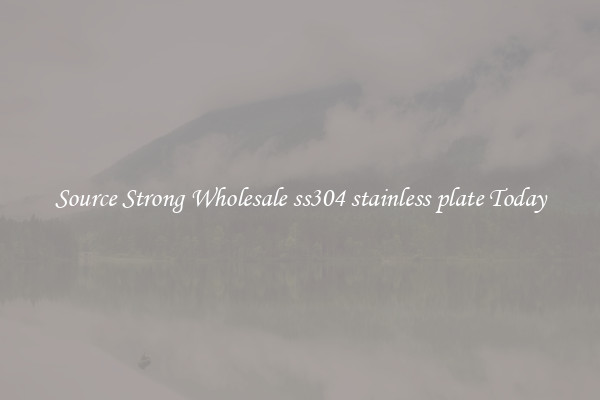 Source Strong Wholesale ss304 stainless plate Today