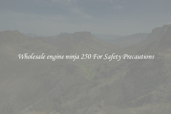 Wholesale engine ninja 250 For Safety Precautions