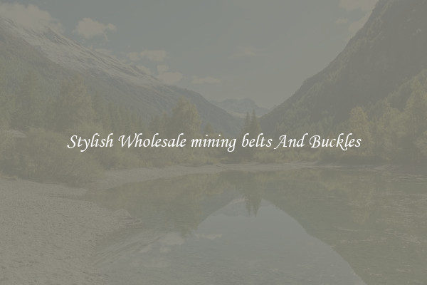 Stylish Wholesale mining belts And Buckles