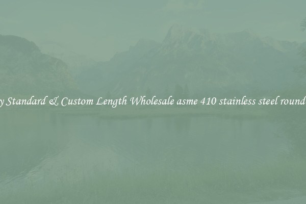 Buy Standard & Custom Length Wholesale asme 410 stainless steel round bar