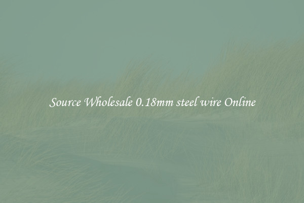 Source Wholesale 0.18mm steel wire Online