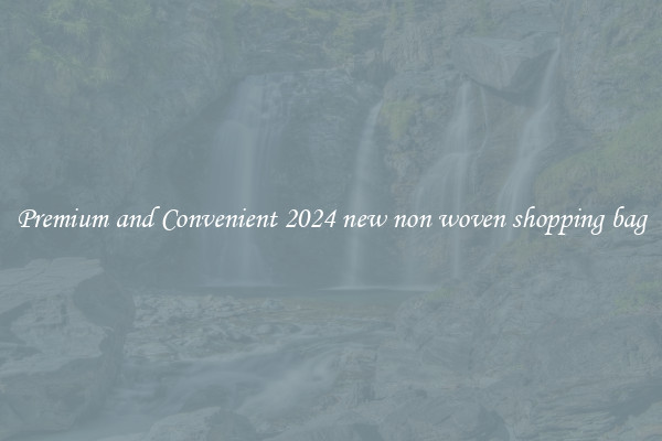 Premium and Convenient 2024 new non woven shopping bag
