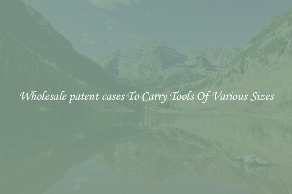 Wholesale patent cases To Carry Tools Of Various Sizes